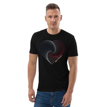 T-shirt unisexe Véry French “Lover” en coton biologique