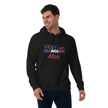 Sweat à capuche écologique Véry French “Franglish Man”
