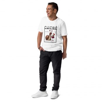 T-shirt unisexe Véry French “Cliché” en coton biologique